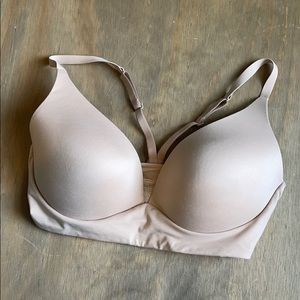 Body by victoria lightly lined plunge 34dd nude